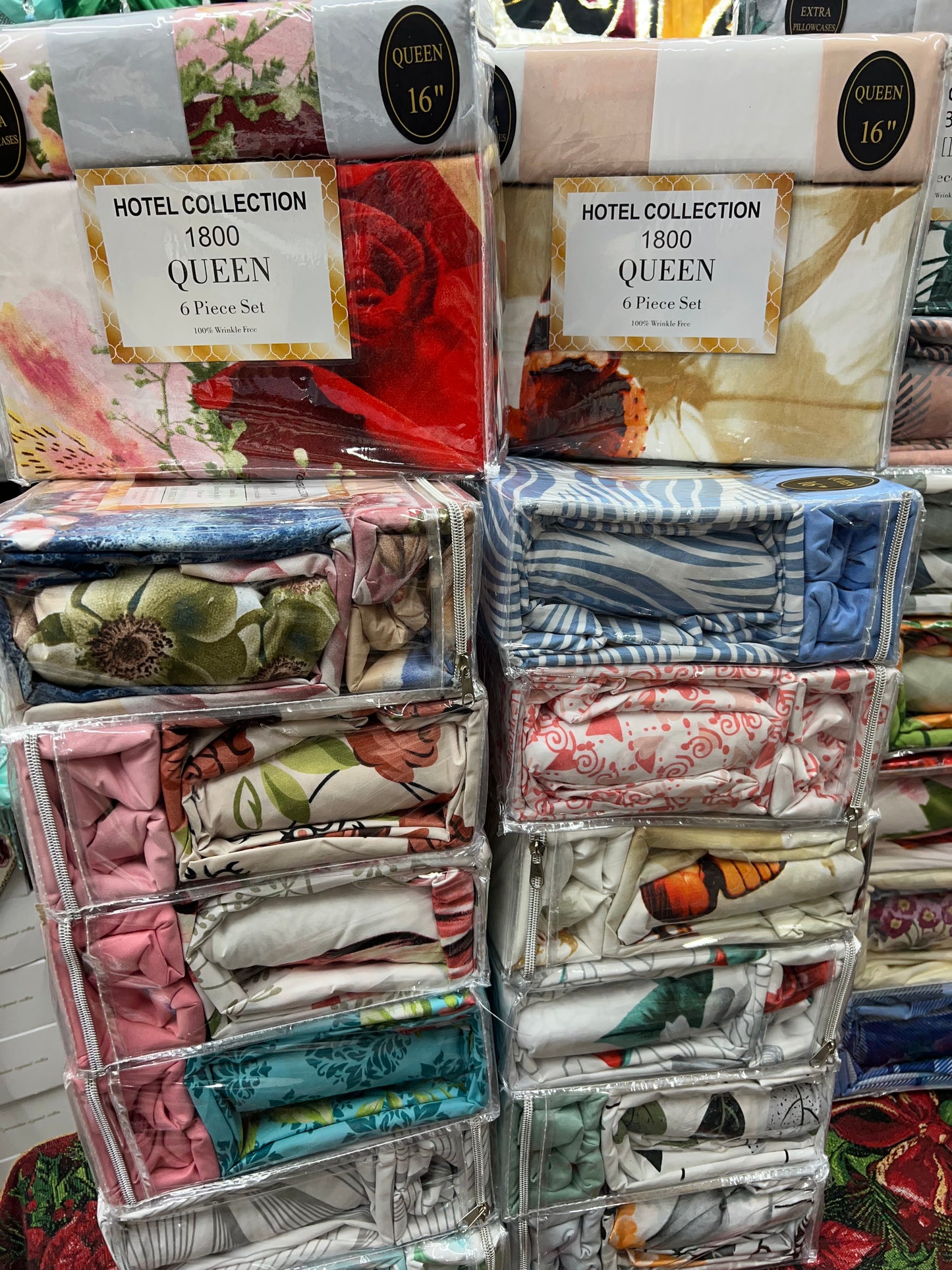 BOX 6pc Bedsheet Queen Size