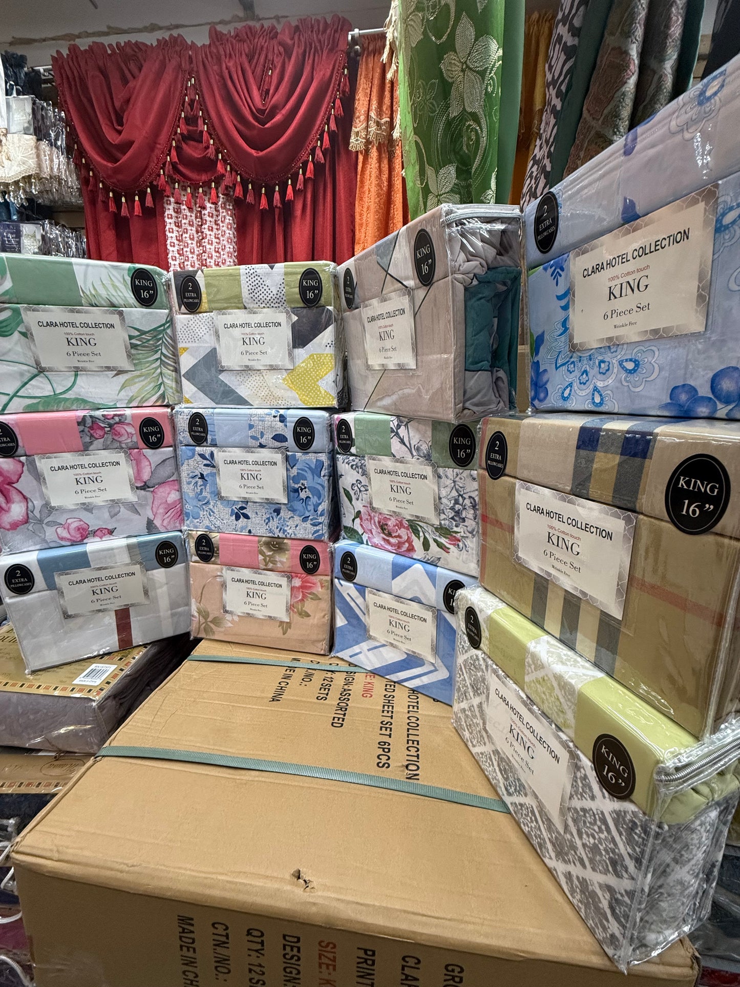 BOX 6pc Bedsheet King Size