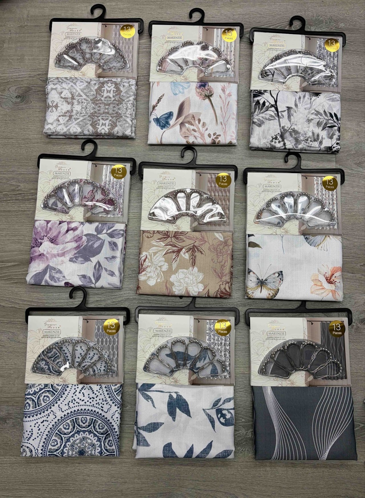 13 PC SHOWER PANEL ASSORTED BOX