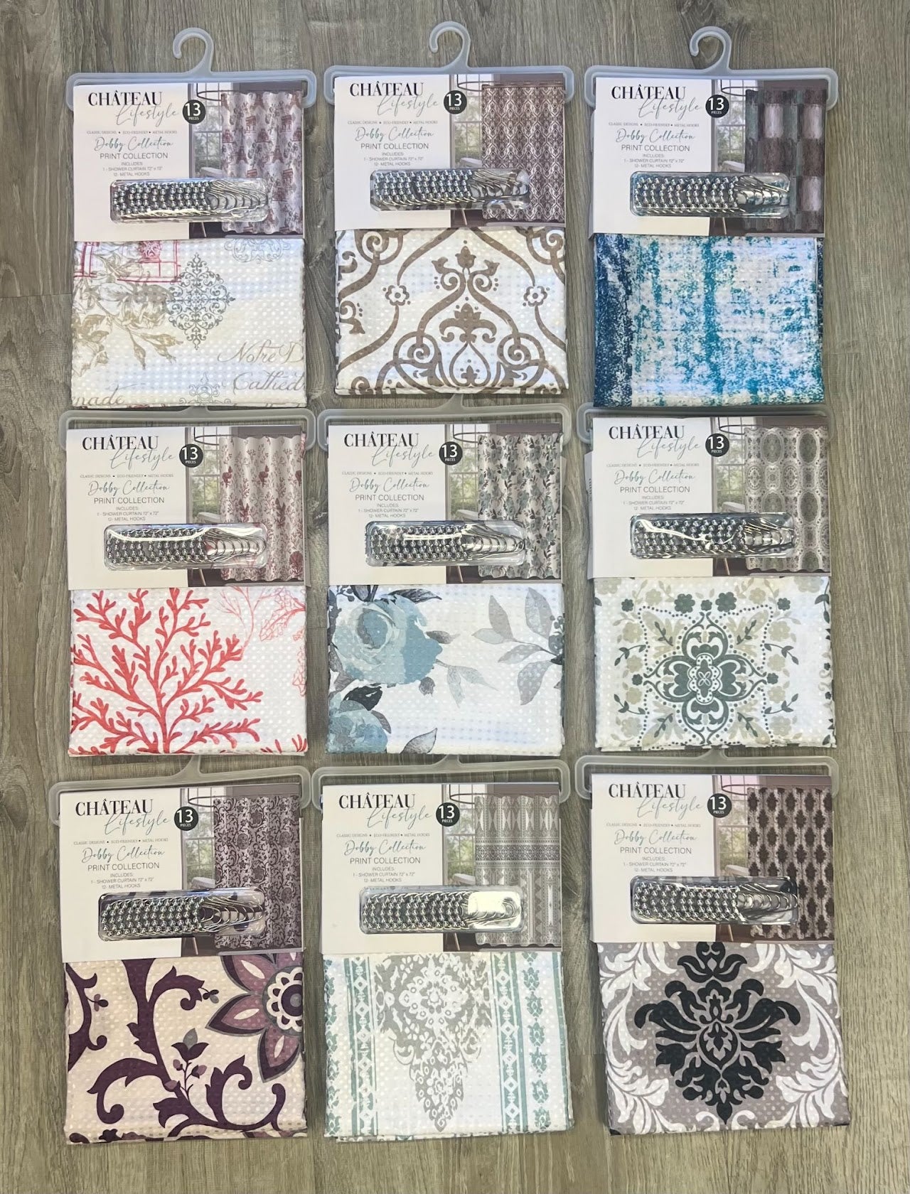 13 PC SHOWER PANEL ASSORTED BOX