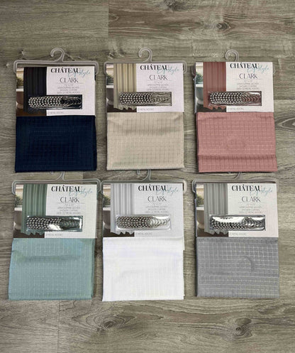 13 PC SHOWER CURTIAN SOILD COLOR ASSORTED BOX